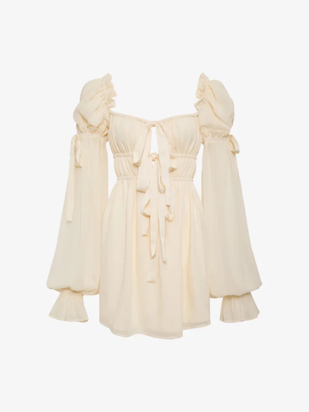 Rumored Macbeth Cream Mini Dress NWT - Picture 11 of 11